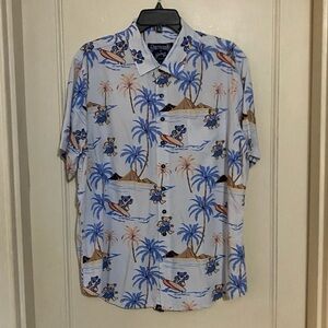 Grateful Dead Section 119 Hawaiian Shirt Surfing Bears XL Aloha